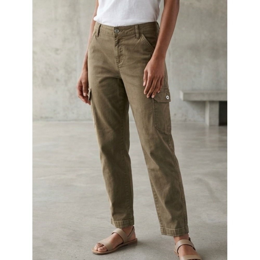 KUHL Cargo Hiking Pants Gorpcore Outdoor Utility Straight Leg Olive Drab 8 REG